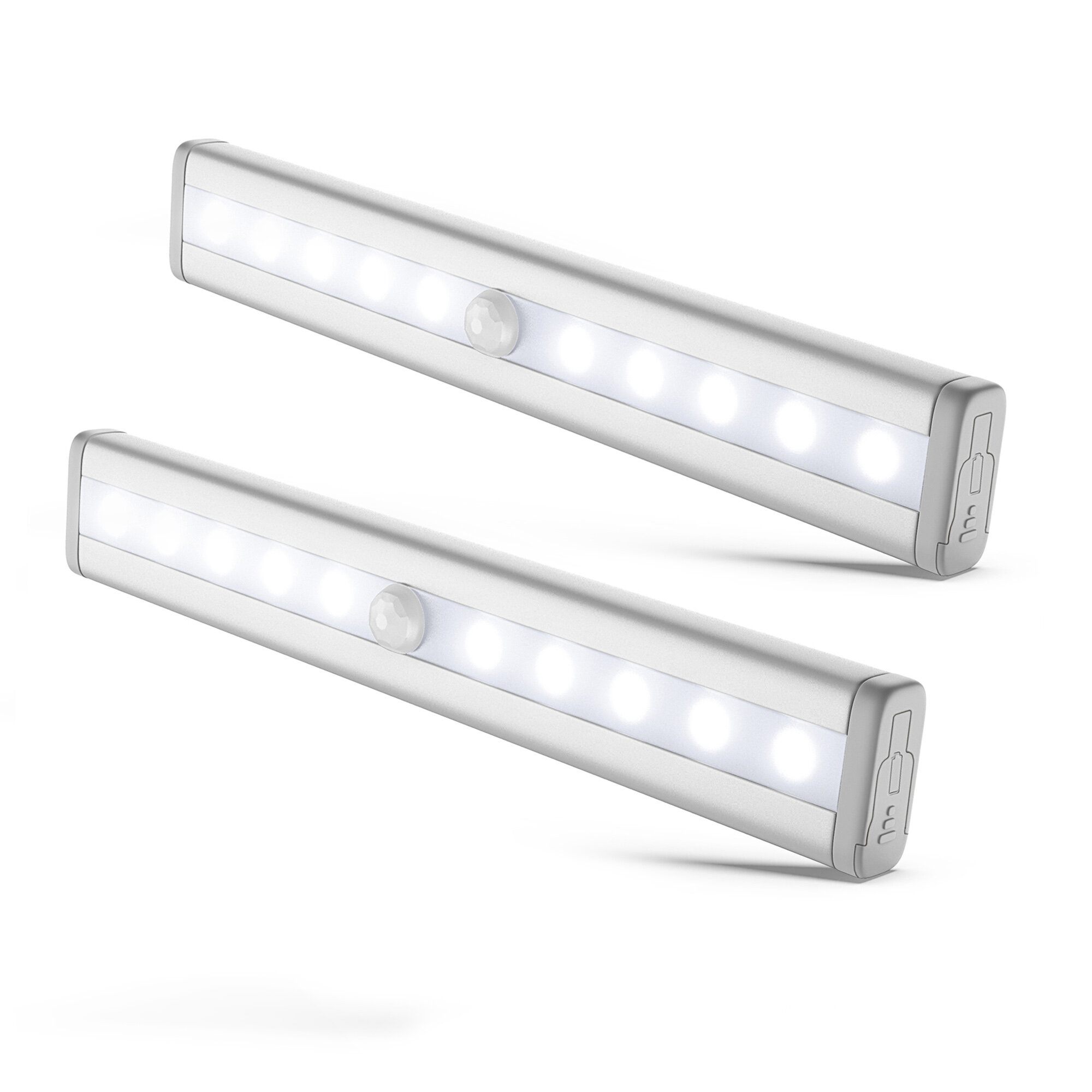 ClearAmbient LED Lichtleisten mit Bewegungsmelder - kaltweiße Lichtfarbe -  Batteriebetrieben -Yang