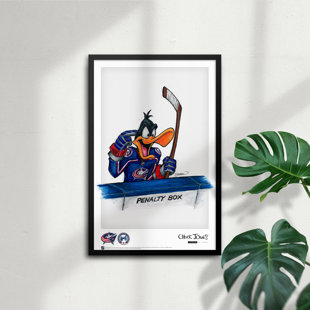 Daffy Duck, New Jersey Devils, affiche d'art par S. Preston