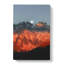 Moon Over The Red Mountains In Italy In Abstract - Wrapped Canvas-55310686