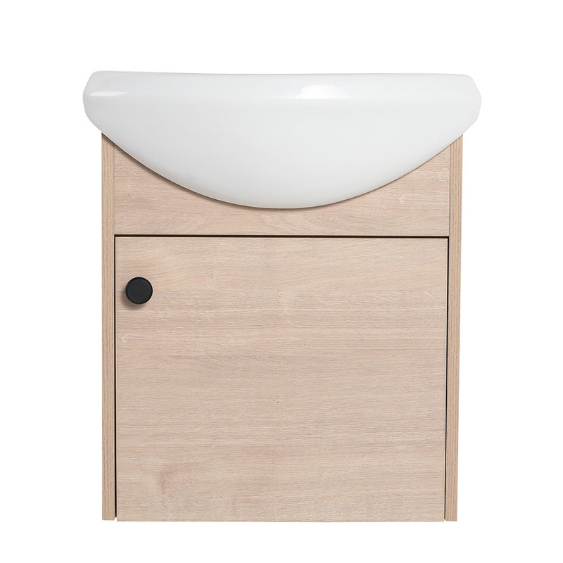 18.1'' Single Bathroom Vanity with Ceramic Top