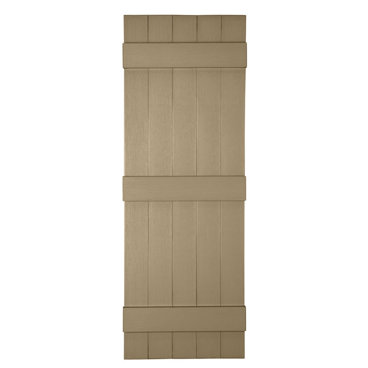 Custom 5 Board Closed BNB Shutters