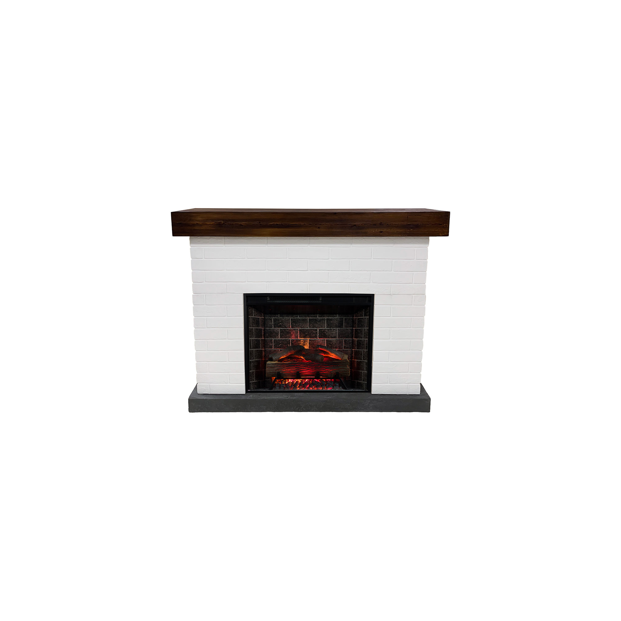 Country Living 28" Jackson White Brick Mantel