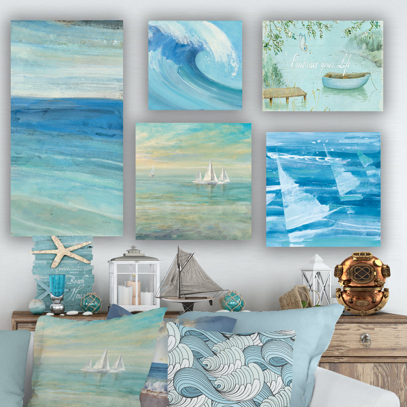 Handmade Nautical & Beach Wall Decor on Canvas