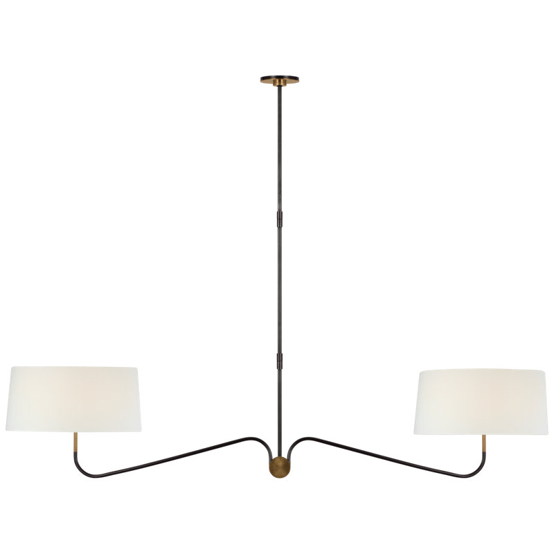 Canto 2 - Light Chandelier, Bronze/Brass