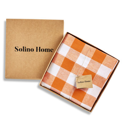 Buffalo Check - 100% Pure Linen Tablecloth
