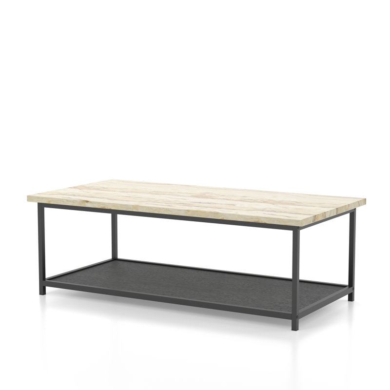 Thielen Single Coffee Table, Yellow, Wood