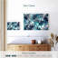 Fissures bleu sarcelle abstraites Avery-107830848