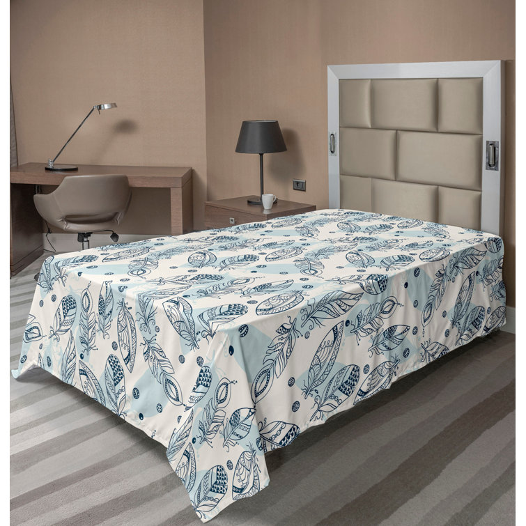 Ambesonne, drap plat floral pivoines, art botanique printanier