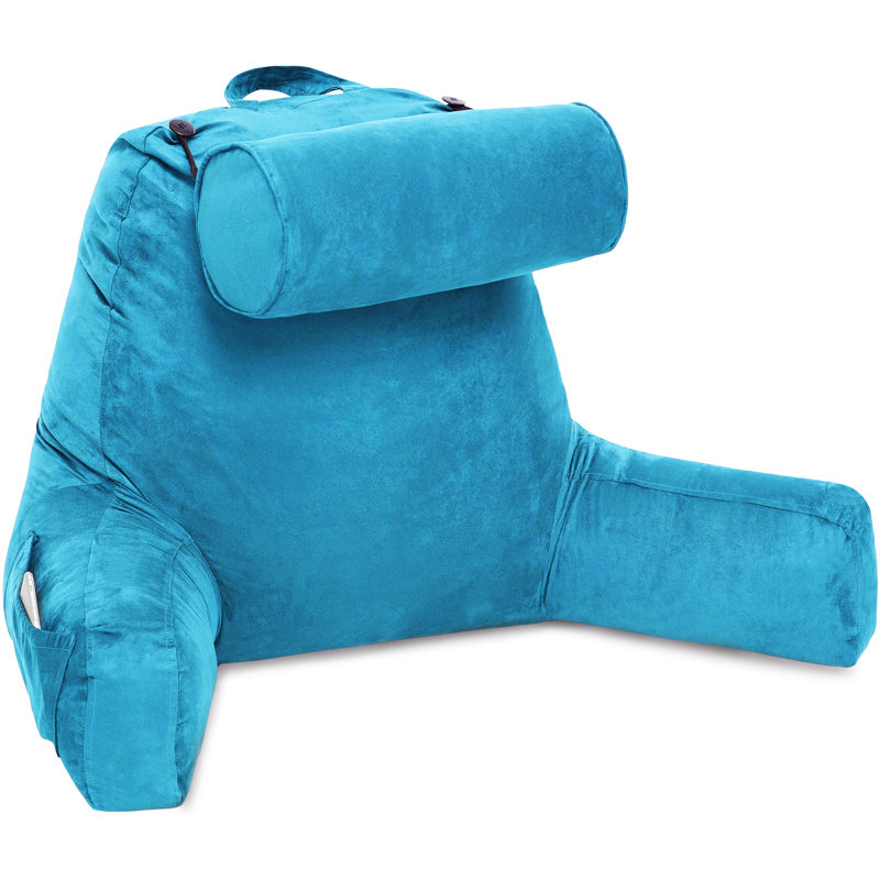 Bed Rest Pillow Cover & Insert, Rodeo Blue