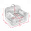 Fauteuil à billes rembourré en velours pour enfants, fauteuil à billes doux-1457416991