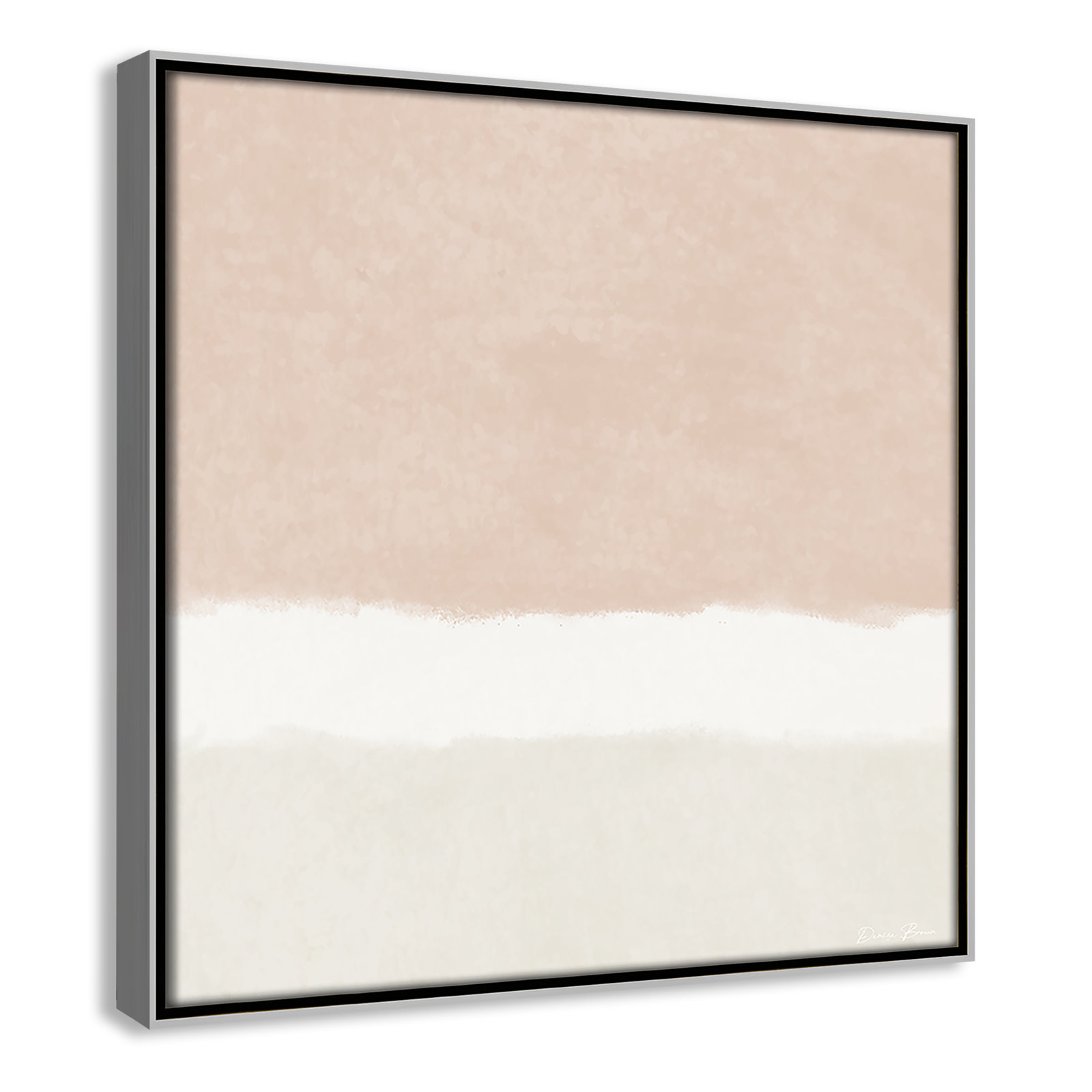 Willadeene "Slate 2" Print, 13.5" H x 13.5" W, Silver Framed