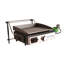 Flame King Flat Top Portable Propane Cast Iron Grill Griddle Tabletop, RV or Wall Mounted