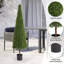 Décorations pour le salon intérieur arbre extérieur buis artificiel topiaire arbre en pot 1Pcs / ensemble