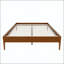 Grand lit plateforme en bambou massif de 15 pouces de hauteur avec support en métal-480616013-480616014