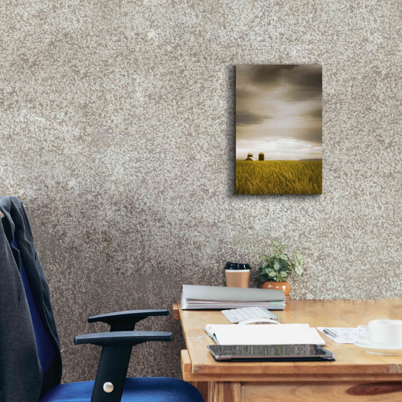 «Eliya Across The Wheat Field On Canvas» par Don Schwartz, reproduction, H 18 po x l 12 po x P 0,75 po