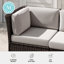 Canapé modulaire d'extérieur en rotin Martha Stewart Bedford-109713813-109713814