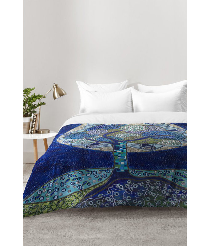Ruby Door Modern & Contemporary Polyester Floral Comforter, King Comforter + 2 King Shams