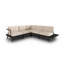245cm Wide Metal Patio Sectional with Cushions-402639109