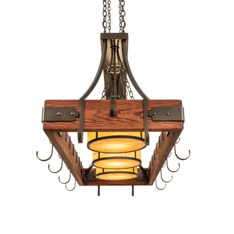 Steamboat Rectangle Chandelier Pot Rack