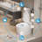 Modern Smart Toilet Elongated Bidet Toilet, Foot Sensor, Wider Heated Seat, Warm Dryer, Wireless Remote Control, Comfortable Chair Height Toilet