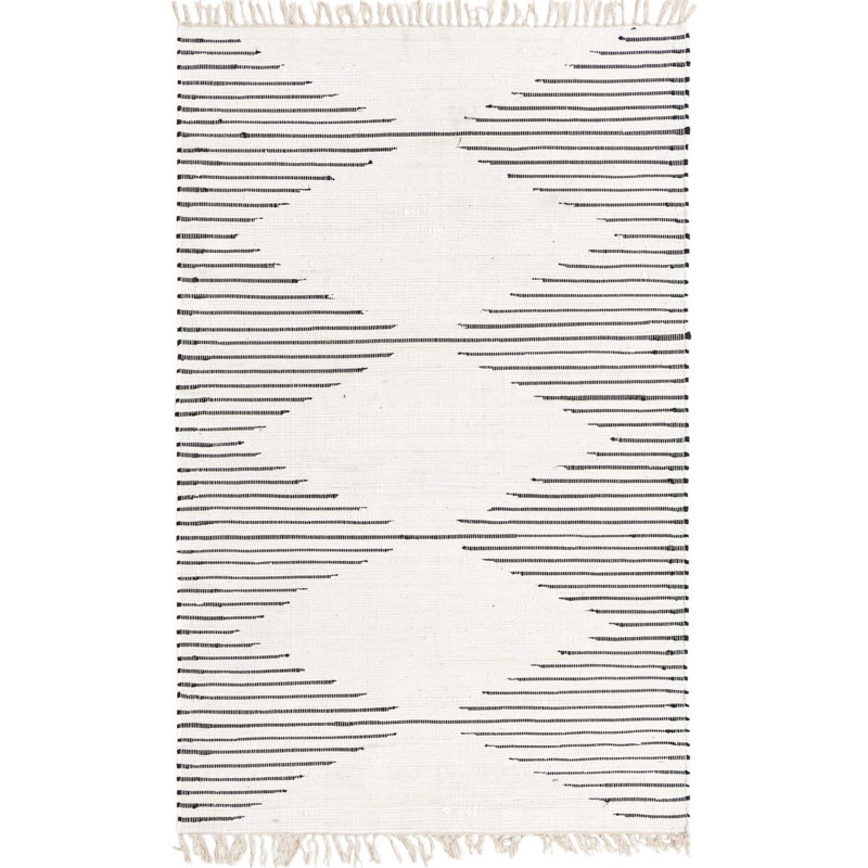 Albertas Cotton Geometric Indoor Rug, Rectangle 5'1" x 8'