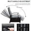 Fauteuil inclinable d'extérieur avec angle réglable de 150 degrés, coussins résistants aux éclaboussures de 6,8 po, support de 350 lb et inclinable pour table d'appoint inclinable, confortable et ergonomique