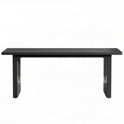 71'' Modern Black Dining Table for 6-8