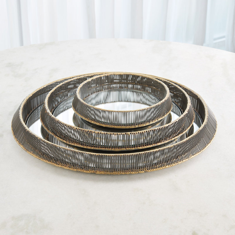 Decorative Tray, 2.5"H x 24"W x 24"D
