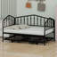 Lit de jour avec lit gigogne ajustable, double l'espace d'accueil des invités grâce à sa construction stable et durable.-1998365309