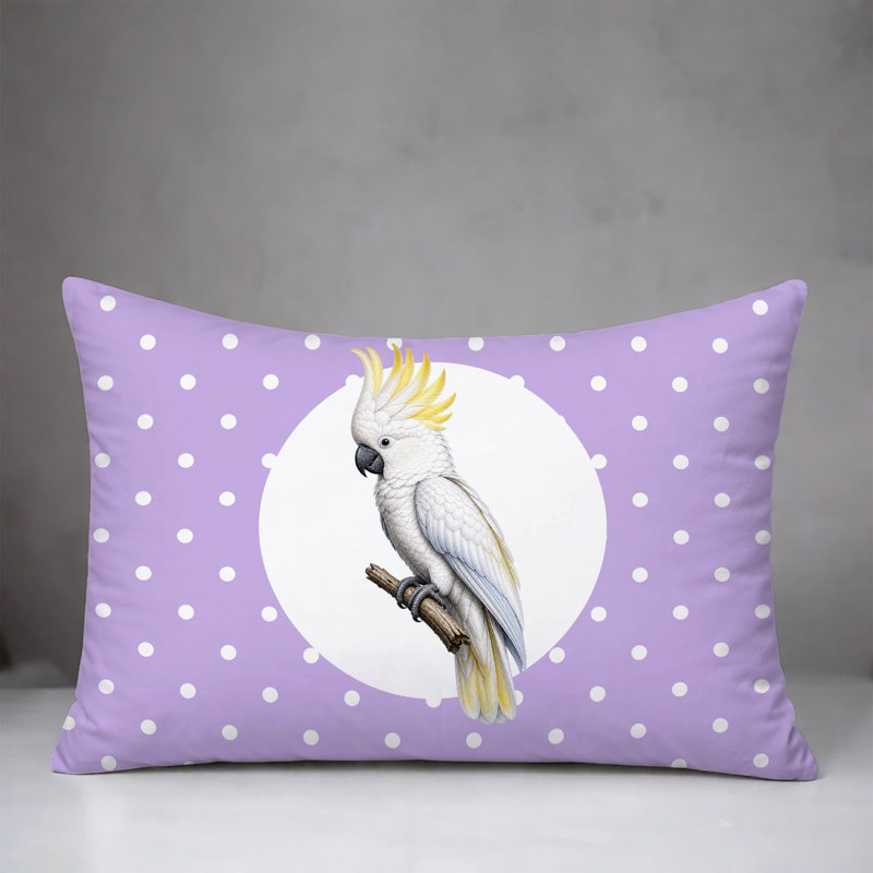 Coussin réversible intérieur / extérieur Cockatoo, 20 po x 14 po, Lavande