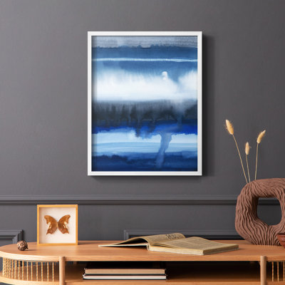 Deep Shore I, reproduction encadrée - bois massif