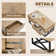 Natural 43" W Rectangular Coffee Table with Two Drawers