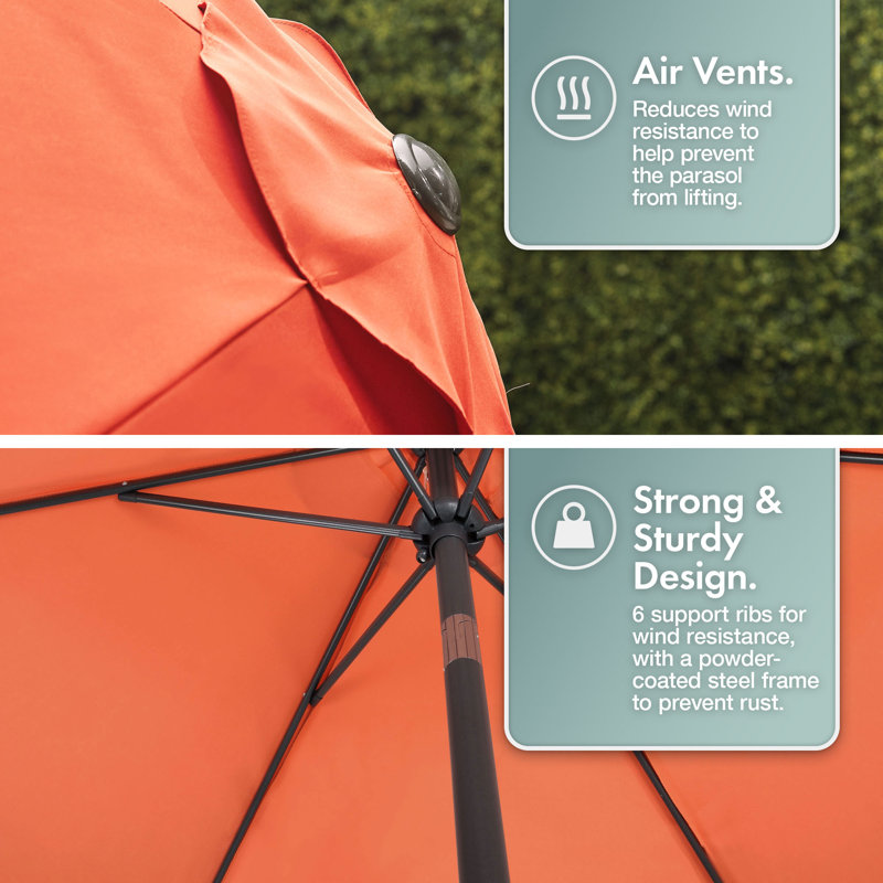 270cm Market Parasol, Orange