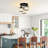 Modern Crystal Ceiling Light Fixtures, 3 - Light Semi Flush Mount Ceiling Light With Clear Crystal Shade-276937045