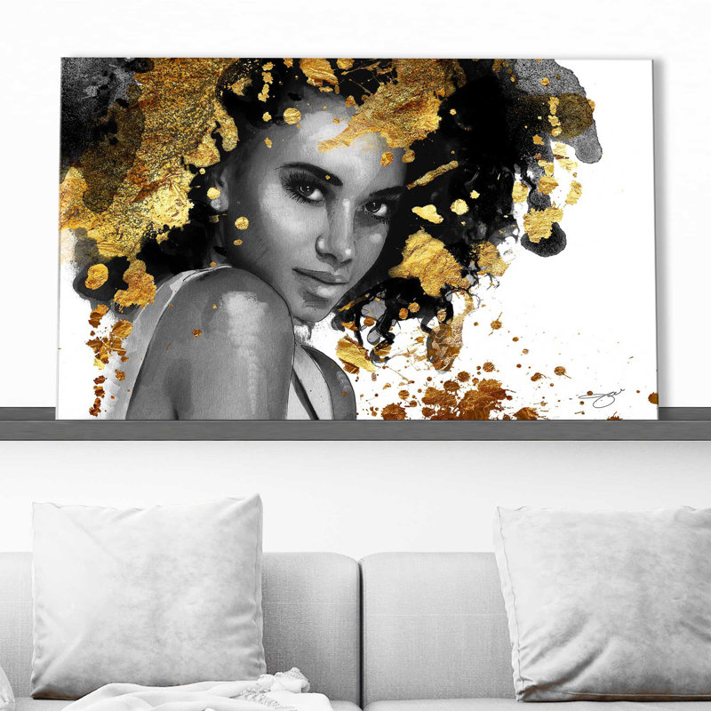 «Afrique Model 5 (Horizontal)» par Jodi - impression, Toile tendue, H 24 po x l 40 po x P 1,5 po