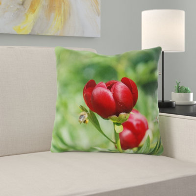 Coussin pivoine