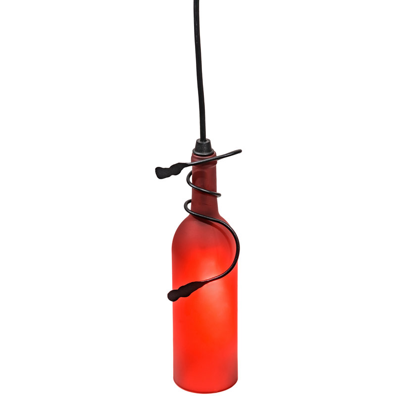 Metro Fusion 1 - Light Pendant, Frosted Red