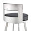 Tabouret tournant 30 "en métal avec similicuir-1104557583