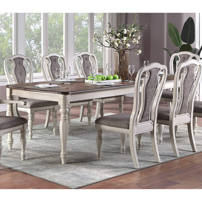 Transitional Style 1Pc Dining Table W 2X Leaves Rectangle Table Kitchen Dining Room