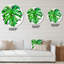 Horloge murale de style tropical feuille de Monstera I-60328225