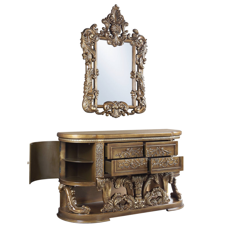 Miroir Constantine brun et doré (miroir seulement)