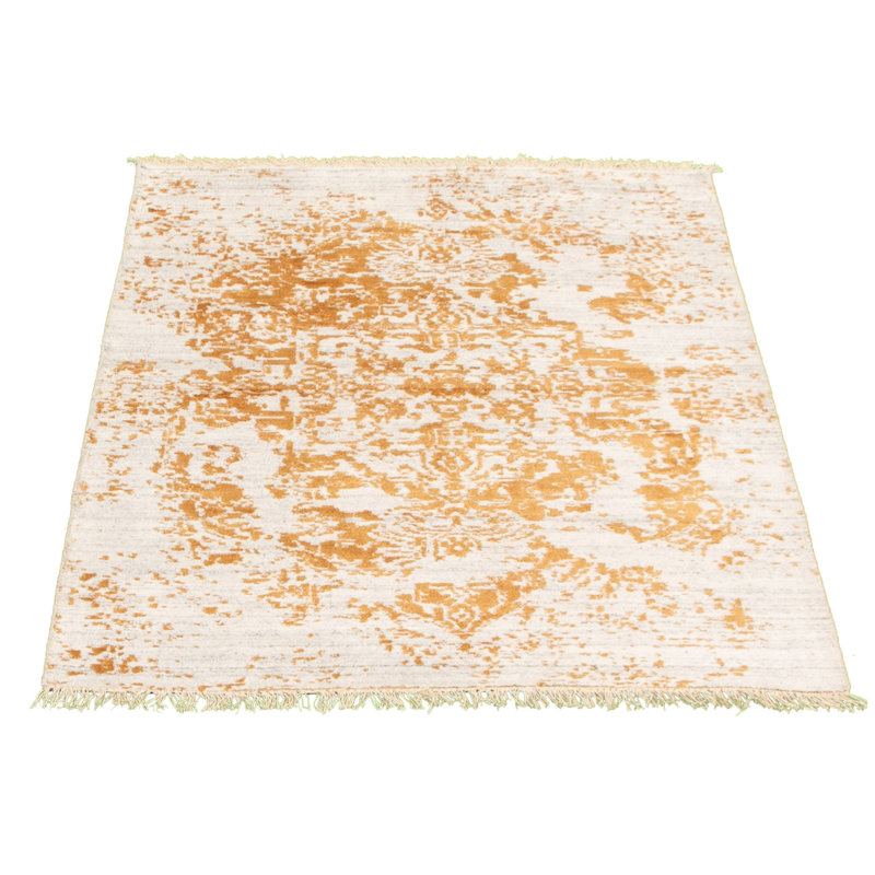 noué à la main Ivoire Tapis décoratif