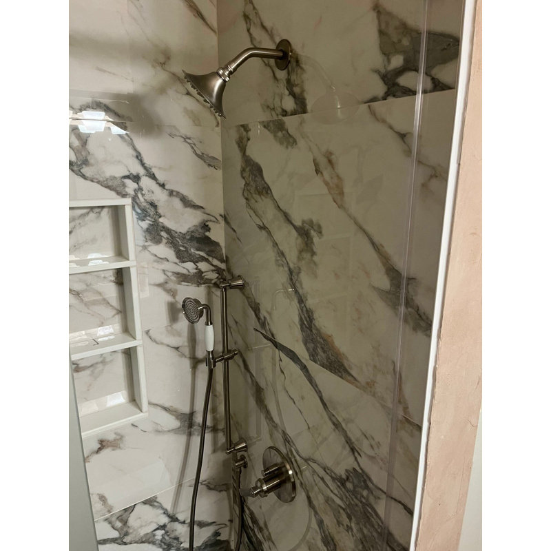 Dreamstone 24X48 Polished Porcelain Tile, Calacatta Rustico Polished