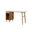 Bureau d'écriture rectangulaire en bois massif Burlywood, 1 tiroir-183650181