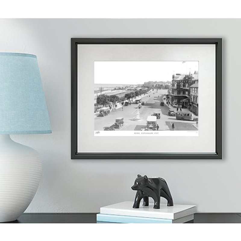 Ryde, Esplanade 1927 - Single Picture Frame Print, 60cm H x 80cm W x 2.3cm D
