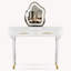 Ensemble de coiffeuse avec miroir lumineux et tabouret rembourré avec 2 grands tiroirs