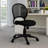 Lene Armless Office Chair, Breathable Black Mesh, Adjustable Seat