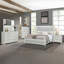 Commode de rangement moderne à finition beige 1pc avec meubles de chambre à coucher 5 tiroirs en bois