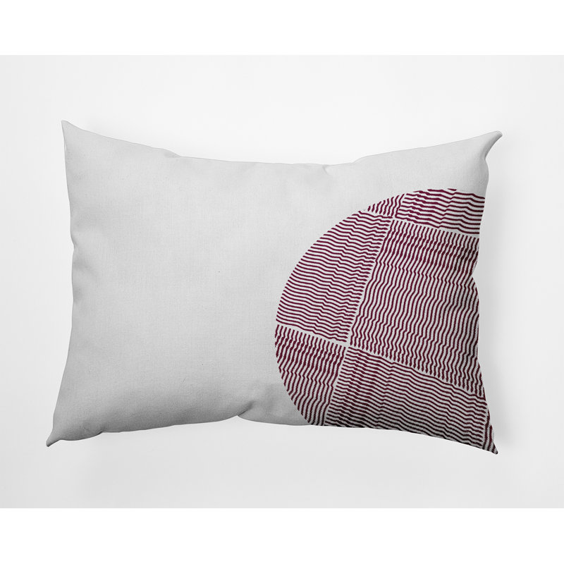  Housse et insert de coussin rectangulaire en polyester pour l'intérieur et l'extérieur, Rouge marron