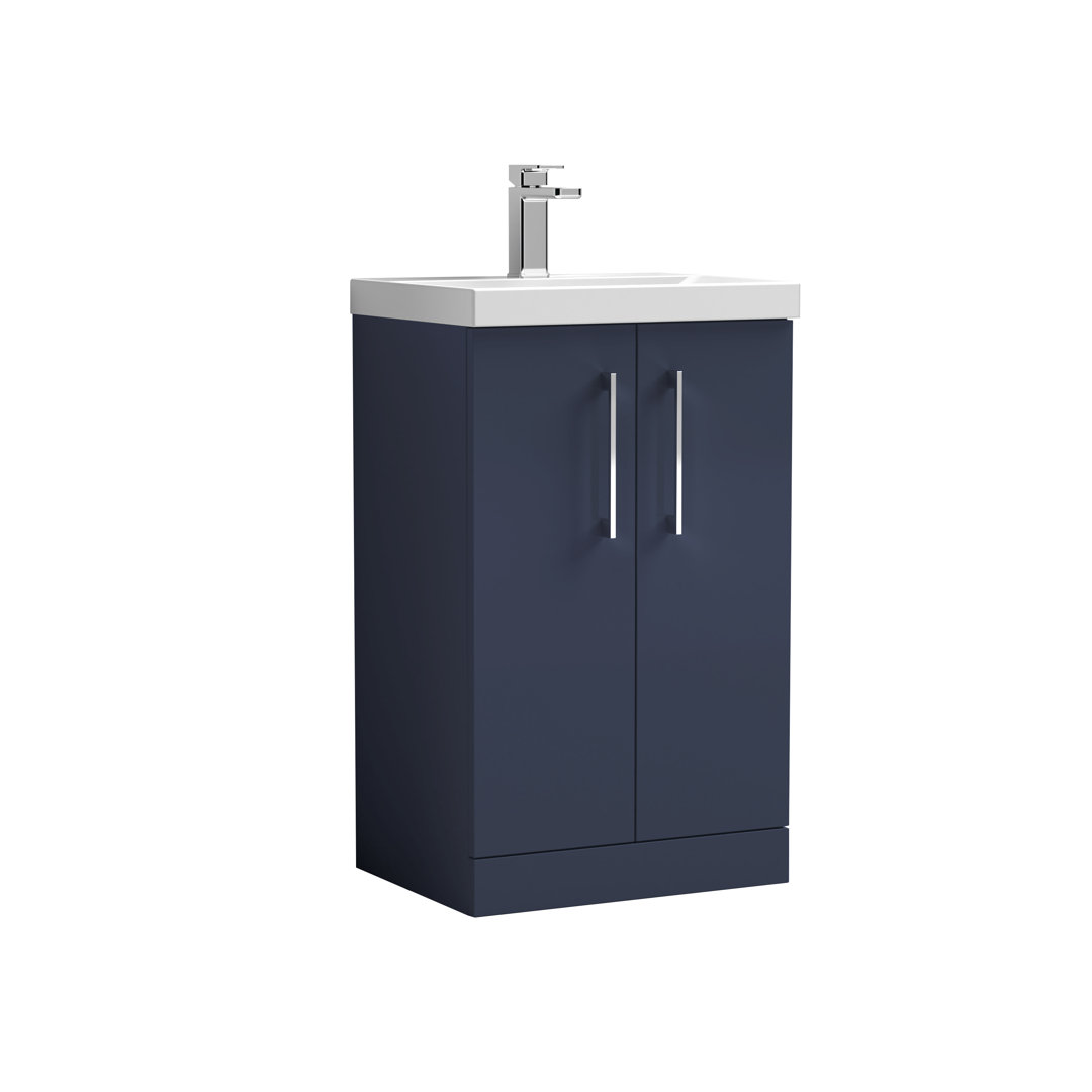 510mm Single Bathroom Vanity with Drop In Vitreous China Basin